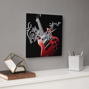 Hits of Today Quadratische Wanduhr