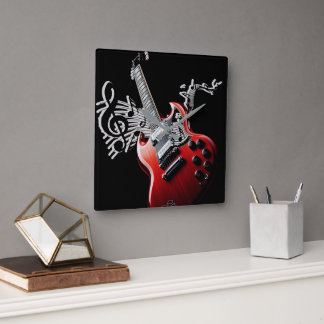 Hits of Today Quadratische Wanduhr