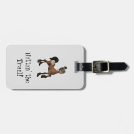 Hittin' Das Cartoon-Pferd Gepäckanhänger