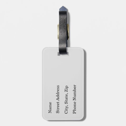 Hittin' Das Cartoon-Pferd Gepäckanhänger (Rückseite vertikal)