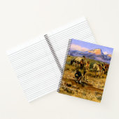"Hitting Pay Dirt" von Charles M Russell Notizblock (Innenseite)