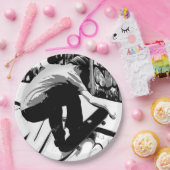 Hitting the Ramp - Skateboarder Pappteller (Party)