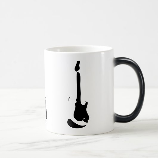 Hitze aktivierte erscheinende Gitarren-Tasse Verwandlungstasse (Rechts)