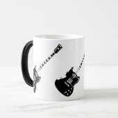 Hitze aktivierte erscheinende Gitarren-Tasse Verwandlungstasse (Vorderseite Links)