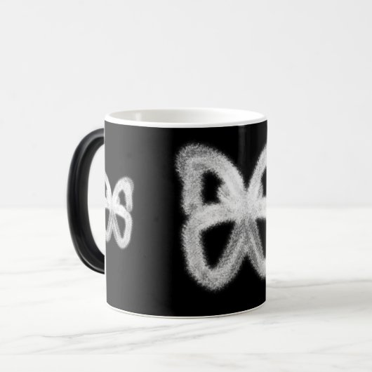 Hitze aktivierte erscheinende Schmetterlings-Tasse Verwandlungstasse (Vorderseite Links)