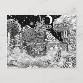 Hitze gegen die Nacht Postkarte