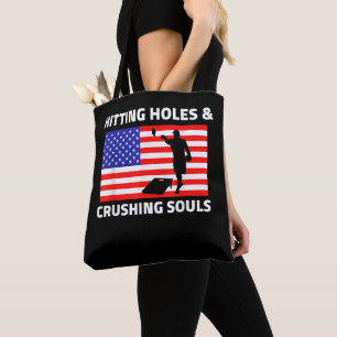 Hitze Holes Crushing Souls USA Cornhole Tasche