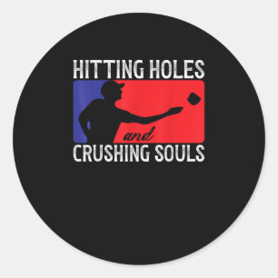 Hitze Holes zerstören Soule Toss Game Runder Aufkleber