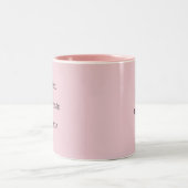 Hitze jetzt in Blitzen Zweifarbige Tasse (Mittel)