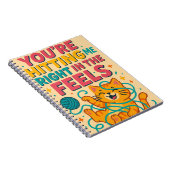 Hitze mich im Feels Cat Notebook Notizblock (Rechte Seite)
