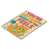 Hitze mich im Feels Cat Notebook Notizblock (Linke Seite)