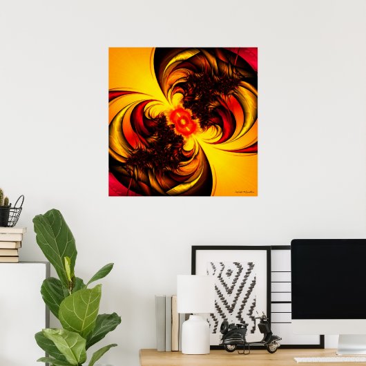 Hitze Poster (Heimbüro)