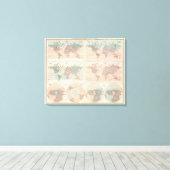 Hitze über dem Globus Leinwanddruck (Insitu (Holzboden))