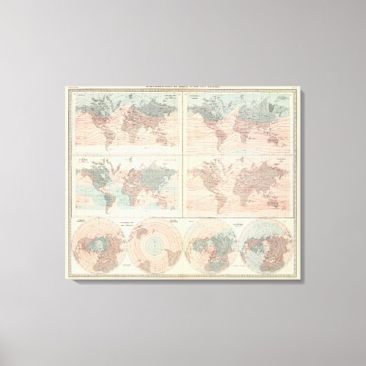 Hitze über dem Globus Leinwanddruck (Vorderseite)