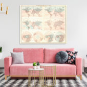 Hitze über dem Globus Leinwanddruck (Insitu (Wohnzimmer))