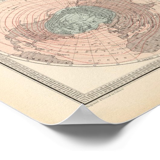 Hitze über dem Globus Poster (Ecke)