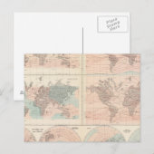 Hitze über dem Globus Postkarte (Vorne/Hinten)