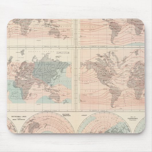 Hitze über den Globus Mousepad (Vorne)