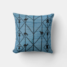 Hitze und Textur mit Kilim Pillows_Blue hinzufügen Kissen