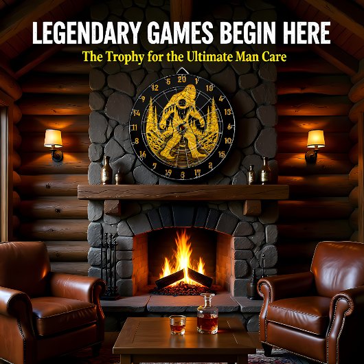 Hitze von Bullseyes und Bigfoot Dreams Dartscheibe