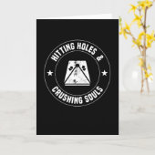 Hitze von Holes, die Soule in Cornhole zerkleinern Karte (Gelbe Blume)