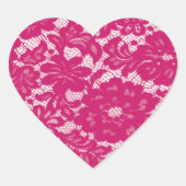 Hitzewallung Herz-Aufkleber (Vorderseite)