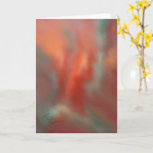 Hitzewallung-Kunst-Gruß-Karte Karte (Gelbe Blume)