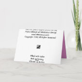 Hitzewallung rosa karte (Rückseite)