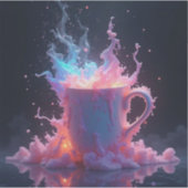 Hitzewallungen in Pastellfarben Aufkleber (Vorderseite)