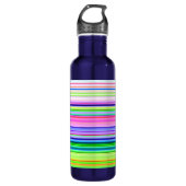 Hitzewallungen Neonstreifen Edelstahlflasche (Vorderseite)