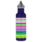 Hitzewallungen Neonstreifen Edelstahlflasche (Links)