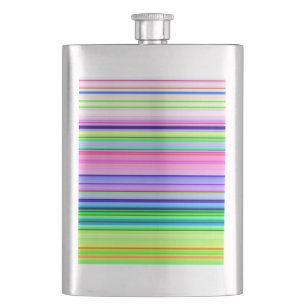 Hitzewallungen Neonstreifen Flachmann