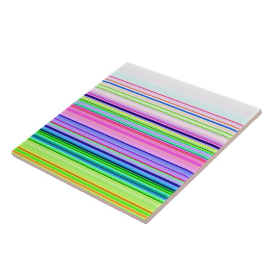 Hitzewallungen Neonstreifen Fliese (Seite)