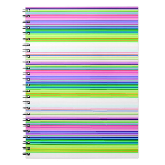 Hitzewallungen Neonstreifen Notizblock (Vorderseite)