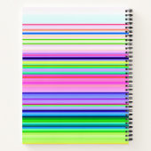 Hitzewallungen Neonstreifen Notizblock (Rückseite)