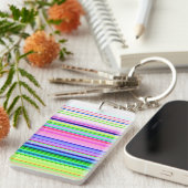 Hitzewallungen Neonstreifen Schlüsselanhänger (Vorderseite rechts)