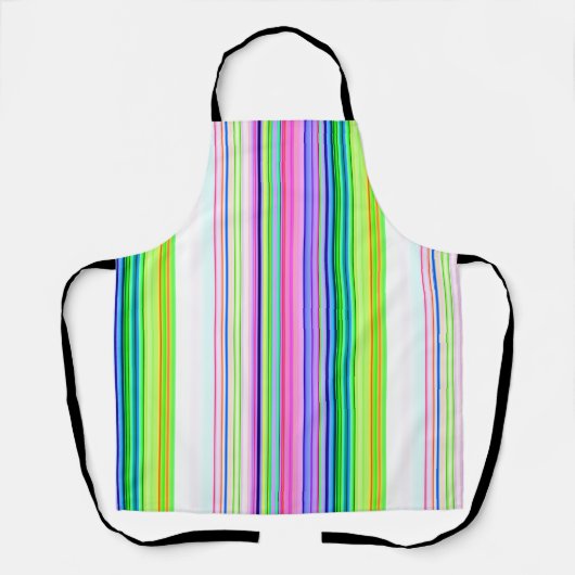 Hitzewallungen Neonstreifen Schürze (Vorderseite)