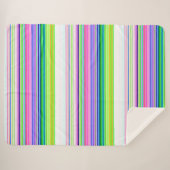 Hitzewallungen Neonstreifen Sherpadecke (Vorderseite (Horizontal))