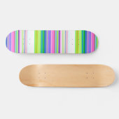 Hitzewallungen Neonstreifen Skateboard (Horizontal)