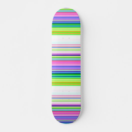 Hitzewallungen Neonstreifen Skateboard (Vorne)