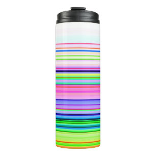 Hitzewallungen Neonstreifen Thermosbecher