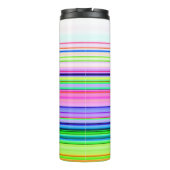 Hitzewallungen Neonstreifen Thermosbecher (Rückseite)