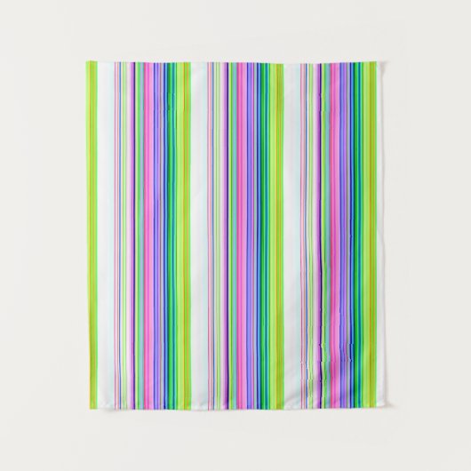 Hitzewallungen Neonstreifen Wandteppich (Vorderseite)