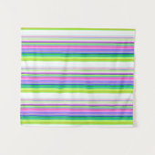 Hitzewallungen Neonstreifen Wandteppich (Vorderseite (Horizontal))