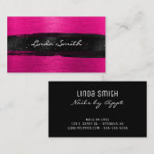 Hitzewallungen Pinselstrich Visitenkarte (Vorne/Hinten)