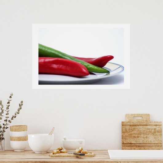 Hitzewallungen Poster (Küche)