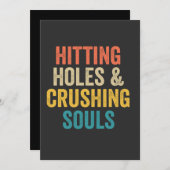 Hitzewallungen & Soule Gewittertes Cornhole-Gesche Einladung (Vorne/Hinten)