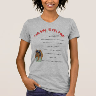Hitzewallungen und Masse: Das T-Shirt der Menopaus