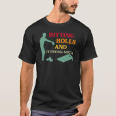 Hitzewallungen und zerkleinernde Soule Cornhole Sp T-Shirt (Vorderseite)