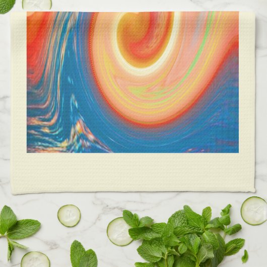 Hitzewelle Geschirrtuch (Gefaltet)